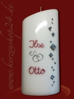 Diamantene Hochzeitskerze E-1101