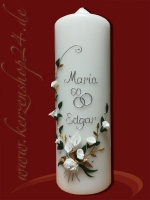 Diamantene Hochzeitskerze E-1109